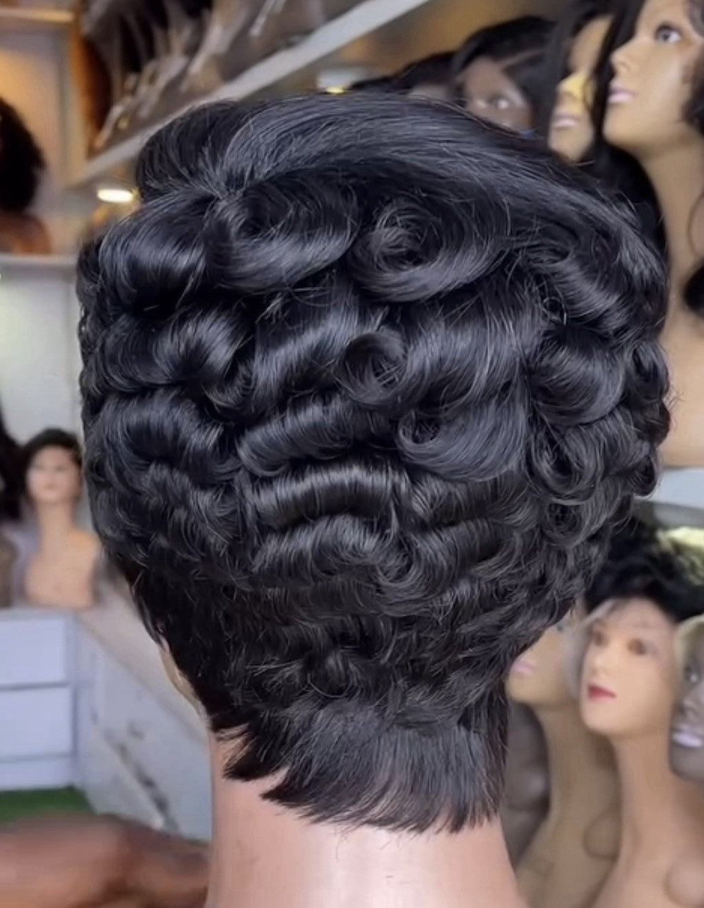 Chic Luxe Hair Pixie Cut Pre-Styled Ready To Wear Short Wig | 100% Human Hair