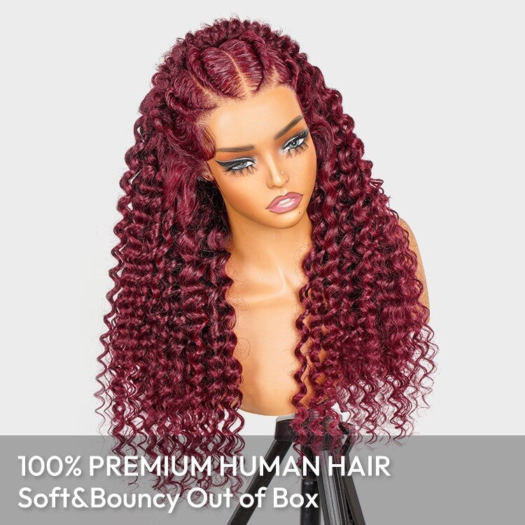 Chic Luxe Hair Glueless Ready To Wear Pre-Styled Lace Front Wig | 99J | 100% Human Hair