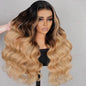 Chic Luxe Hair Glueless Lace Front Wavy Long Wig | Highlights Blonde | 100% Human Hair