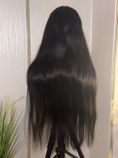 Chic Luxe Hair Full Glueless Lace Front Straight Long Natural Wig | 100% Human Hair