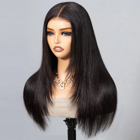 Chic Luxe Hair Straight Hair With Layers Shoulder Length Glueless HD Lace Wig | 100% Human Hair | 250% Density