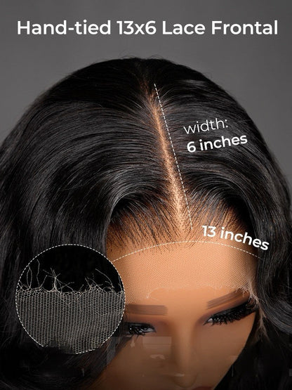 50inch Voluminous Layered Cut Ocean Wave HD Lace Wig Super Long Human Hair 300%