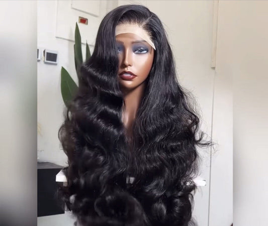 Single Donor Raw Vietnamese SDD Bouncy Curly Glueless Lace Front Wig 100% Raw Vietnamese Hair 13*6 Lace Front