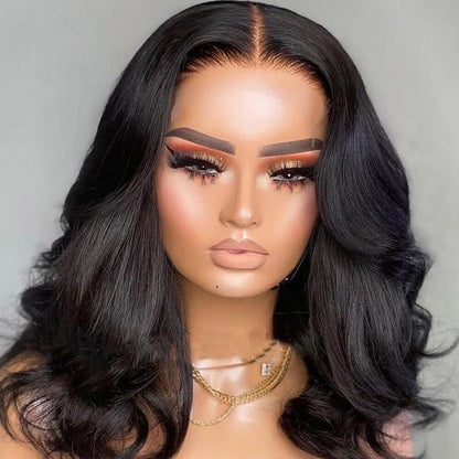 Chic Luxe Hair Glueless Wavy Short Full Lace Front Short Bob Wig | 100% Human Hair