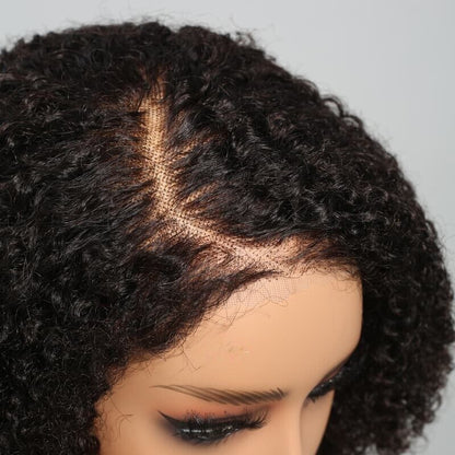 Chic Luxe Hair Glueless Jerry Curly Short Lace Front Bob Wig | 100% Human Hair