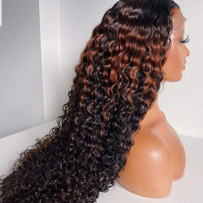 Chic Luxe Hair Glueless Curly Full Lace Front Wig | Long/Short | P30 Ombre | 100% Human Hair