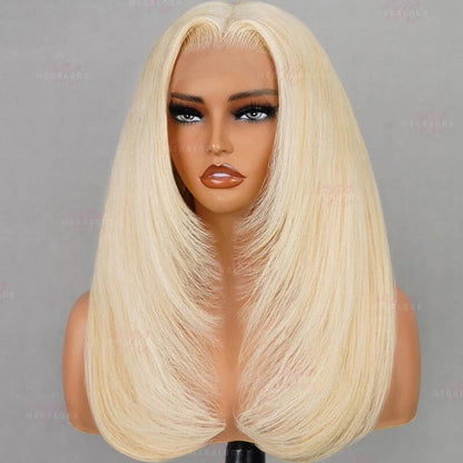 Chic Luxe Hair Layered Cut Glueless Pre Everything Lace Front Straight Blonde Wig | 100% Human Hair