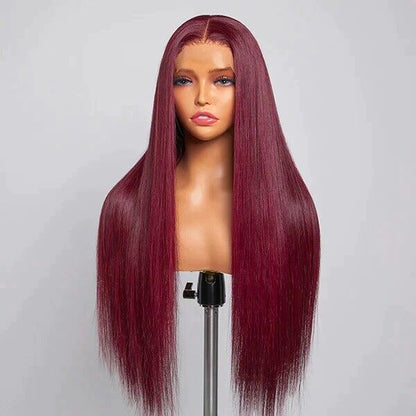 Human Hair Wigs Glueless Pre Cut Lace Front Straight Wear And Go Wig Women