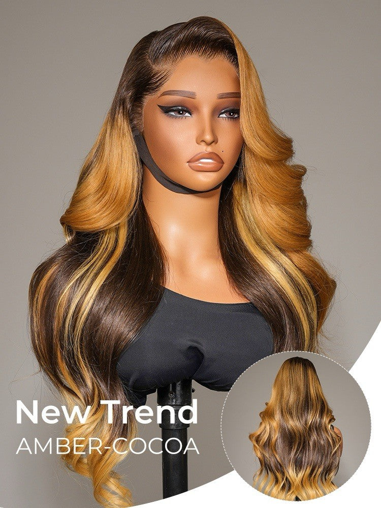 THE MONROE
Amber Cocoa Body Wave Glueless Wig