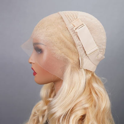Chic Luxe Hair Full Wig Straight Wavy Lace Front Long 613 Blonde | 100% Human Hair