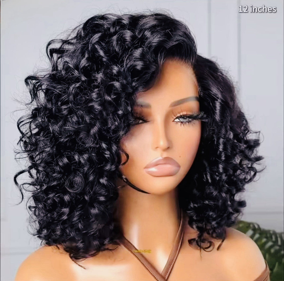 Chic Luxe Hair Glueless Bouncy Curly Pre-Styled Ready To Wear Bob HD Lace Front Wig | 100% Human Hair | 250% Full