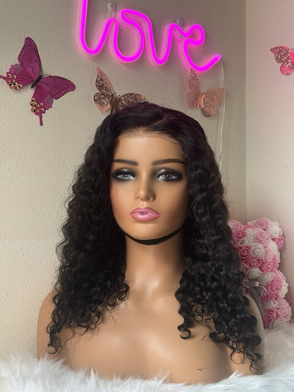 Chic Luxe Hair Ready To Wear Glueless Pre-Cut Lace Water Wave Curly Wig | 100% Human Hair
