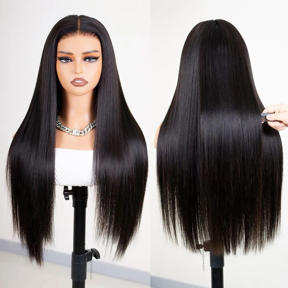 Chic Luxe Hair Pull & Go Glueless Bone Straight Wig | Invisi-String | Pre-Everything | 100% Human Hair | 250%