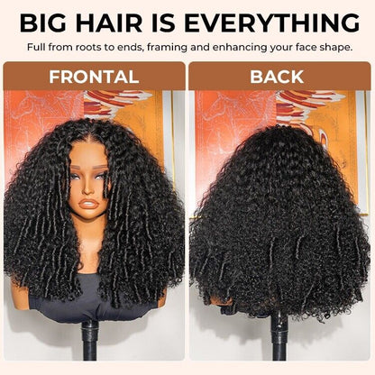 Chic Luxe Hair Big Spiral Curly Wig | Pre-Cut Lace | 100% Human Hair | 250% Density