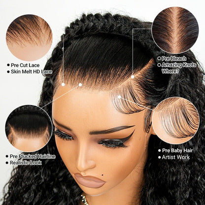Chic Luxe Hair Glueless Pre-Styled Pre-Cut Lace Ready To Wear Deep Wave Wig | 100% Human Hair