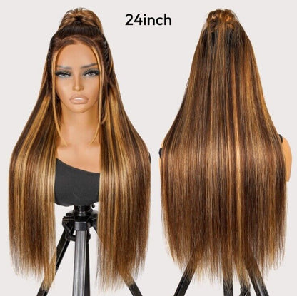 Chic Luxe Hair Glueless Customised Pre-Styled Honey Blonde Lace Front Wig | 100% Human Hair | 250%
