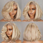 Chic Luxe Hair Full Wavy Glueless Wear Go Lace Front Short Bob Wig | 100% Human Hair