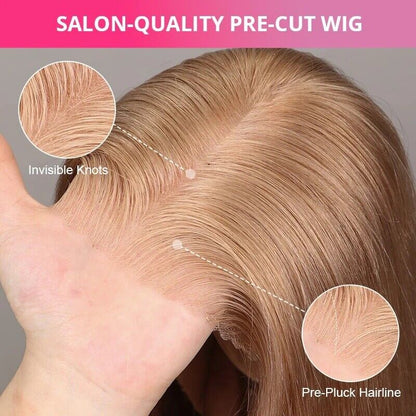 Chic Luxe Hair Glueless Lace Front Straight Wear And Go Short Wig | 100% Human Hair