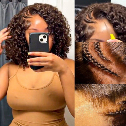 Chic Luxe Hair Glueless Pre-Styled Braided Lace Front Wear Go Curly Wig | 100% Human Hair