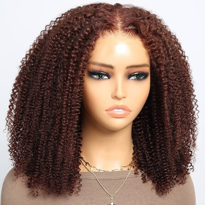 Chic Luxe Hair Glueless Wear And Go Lace Front Bouncy Curly Short Wig | 100% Human Hair