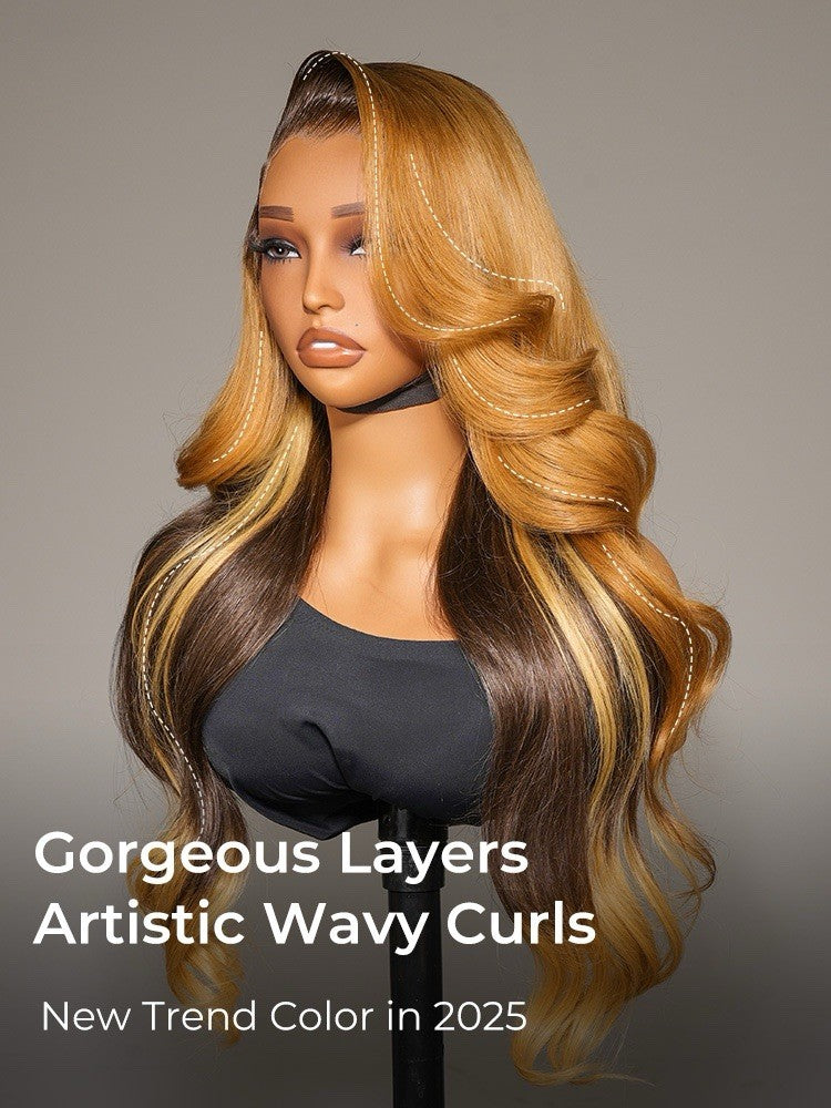 THE MONROE
Amber Cocoa Body Wave Glueless Wig
