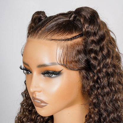 Chic Luxe Hair Glueless Pre-Cut Lace Pre-Styled Crimp Wavy Wear Go Long Wig | 100% Human Hair