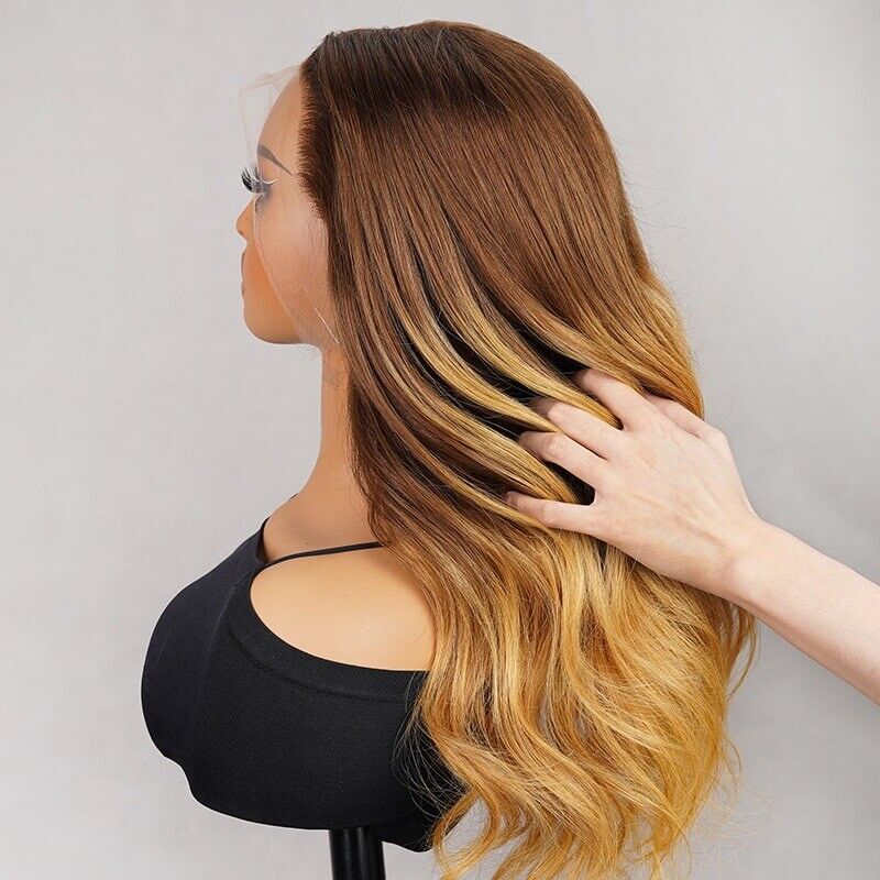 Chic Luxe Hair Honey Blonde Body Wave Wig | 13x4 Lace Front | 100% Human Hair