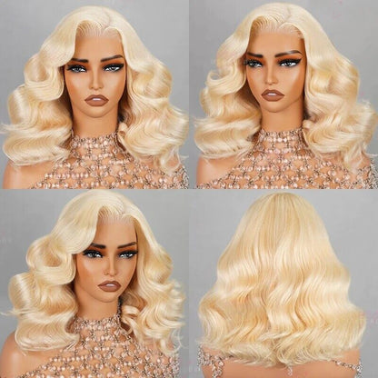Chic Luxe Hair Glueless Wear & Go Lace Front Blonde Short Wig | 100% Human Hair