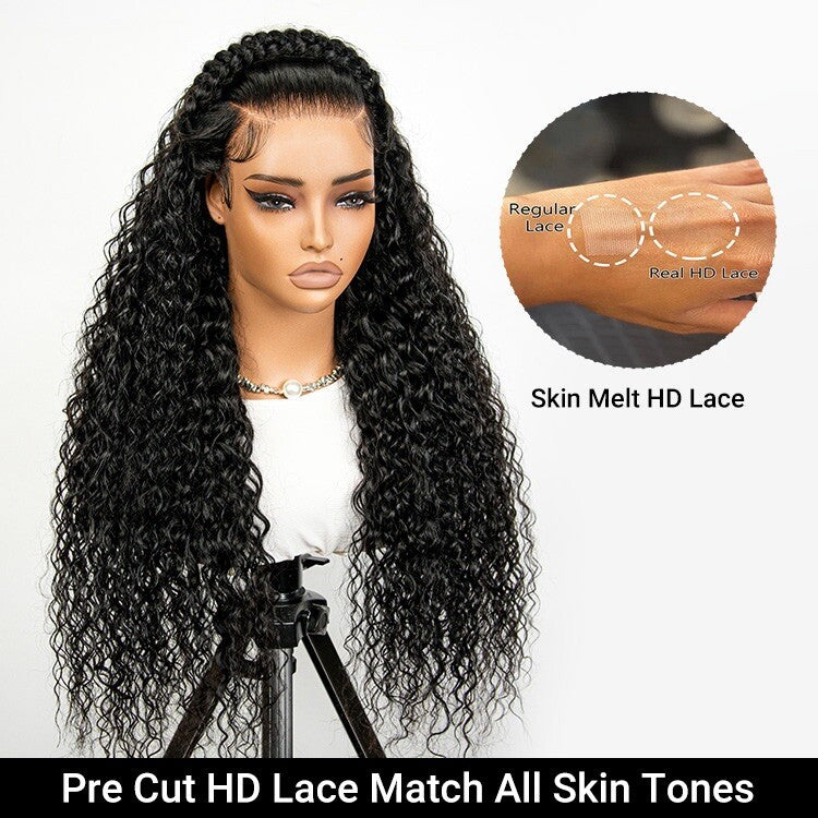 Chic Luxe Hair Glueless Pre-Styled Pre-Cut Lace Ready To Wear Deep Wave Wig | 100% Human Hair