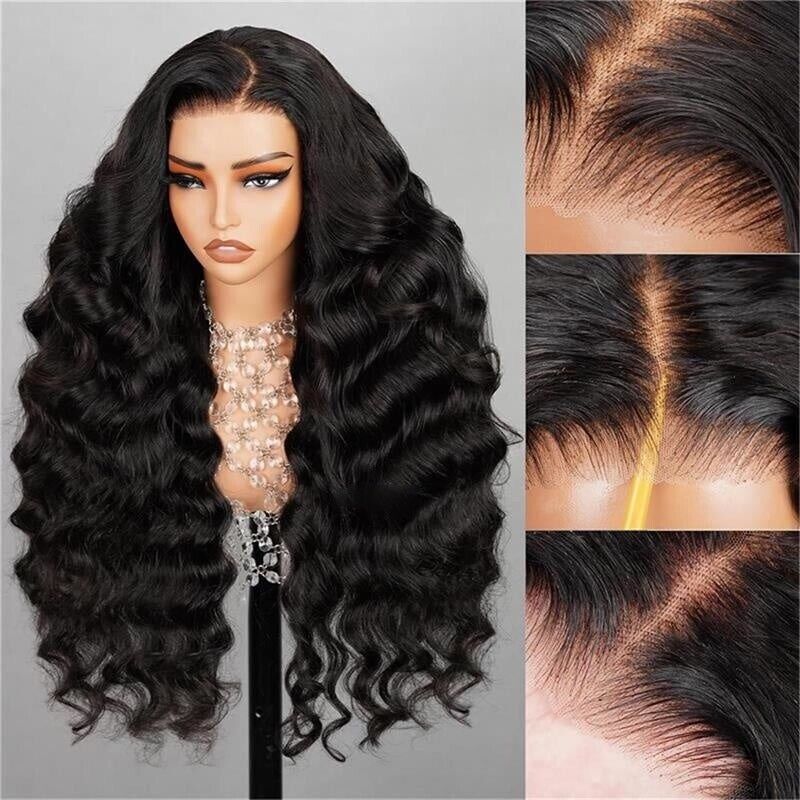 ChicLuxe Hair Wavy Wig | Lace Front | Glueless | 100% Human Hair Loose Wave 13*6 Frontal Lace