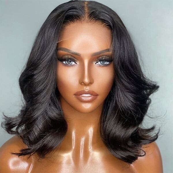 Chic Luxe Hair Glueless Wavy Short Full Lace Front Short Bob Wig | 100% Human Hair