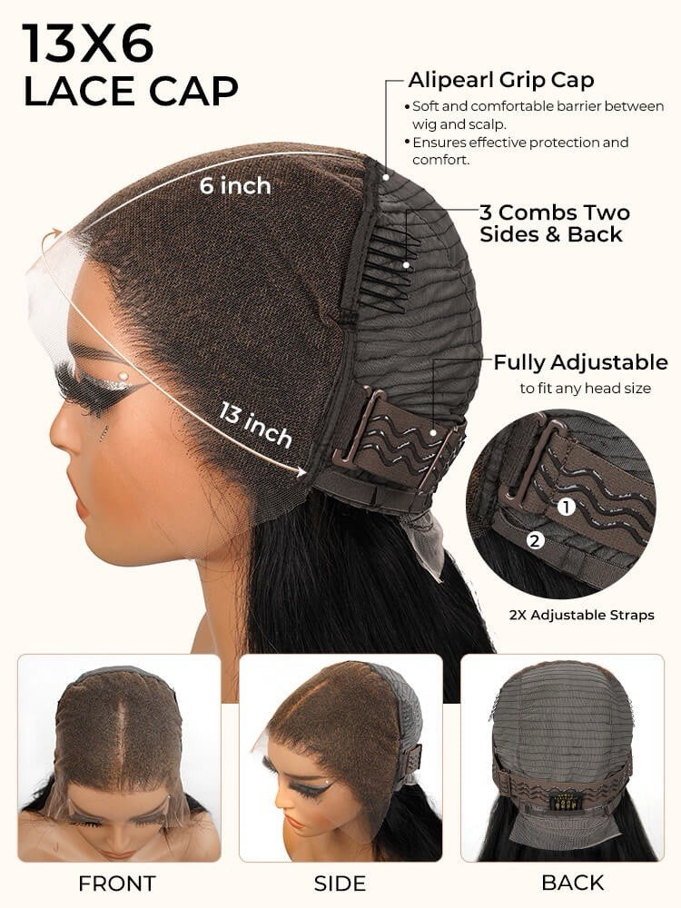Side Part Loose Body Wave 13x6 HD Lace Frontal Wig Chocolate Brown Human Hair