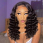 Glueless Ready To Wear Human Hair Wigs Lace Front Wand Curl Short Wig Women