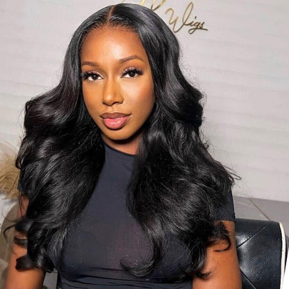 Chic Luxe Hair Glueless Ready To Wear Wavy Straight Wig | Pre-Cut Lace Front | 100% Human Hair