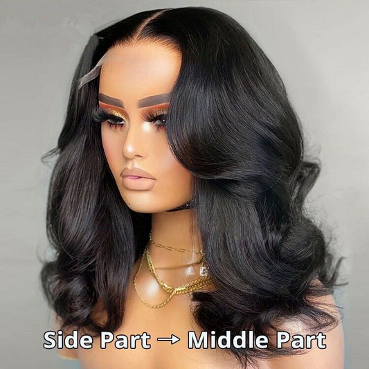 Chic Luxe Hair Glueless Wavy Short Full Lace Front Short Bob Wig | 100% Human Hair