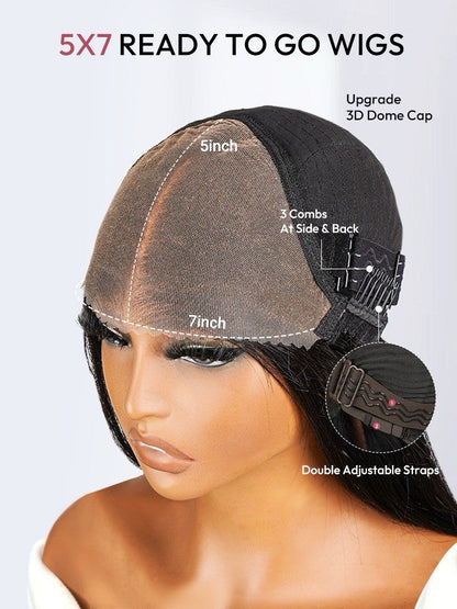 Chic Luxe Hair Ombre Brown And Honey Brown Jerry Curly Ready To Go Wig | 100% Human Hair | 250% Density