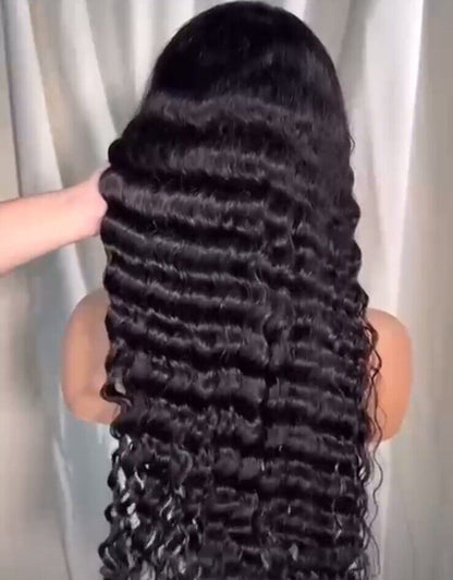 Chic Luxe Hair Loose Curly Glueless Lace Frontal Wig | 100% Human Hair | 250% Density