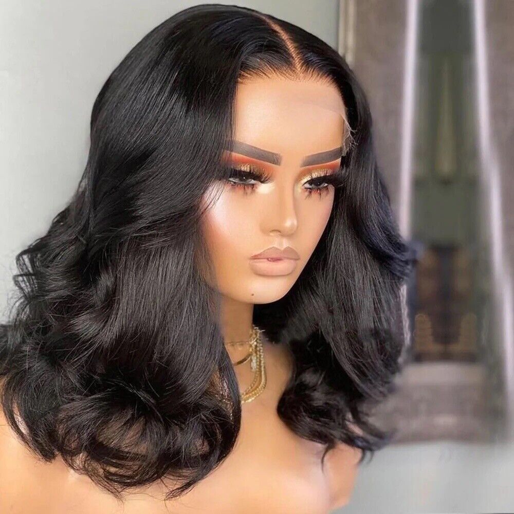 Chic Luxe Hair Glueless Wavy Short Full Lace Front Short Bob Wig | 100% Human Hair