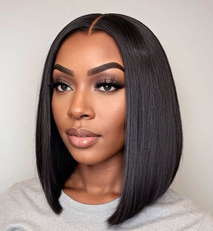 Chic Luxe Hair M Hairline Ready To Go Glueless Straight Short Cut Bob Wig | 100% Human Hair