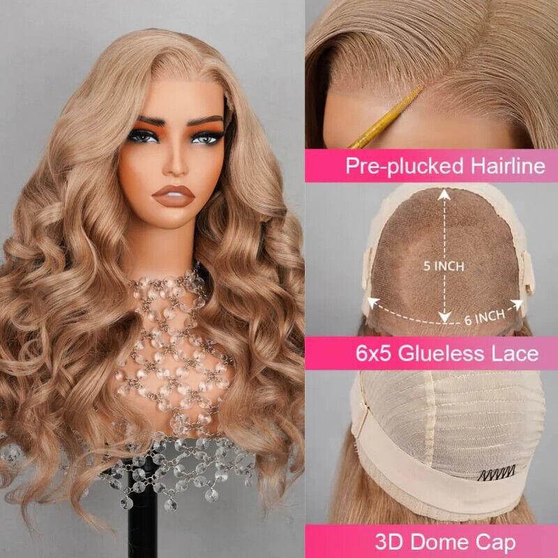 Chic Luxe Hair Glueless Wear Go Pre-Cut Lace Front Wig | Straight/Curly | 100% Human Hair