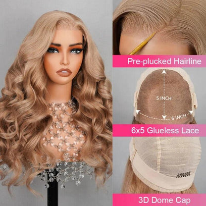 Chic Luxe Hair Glueless Wear Go Pre-Cut Lace Front Wig | Straight/Curly | 100% Human Hair
