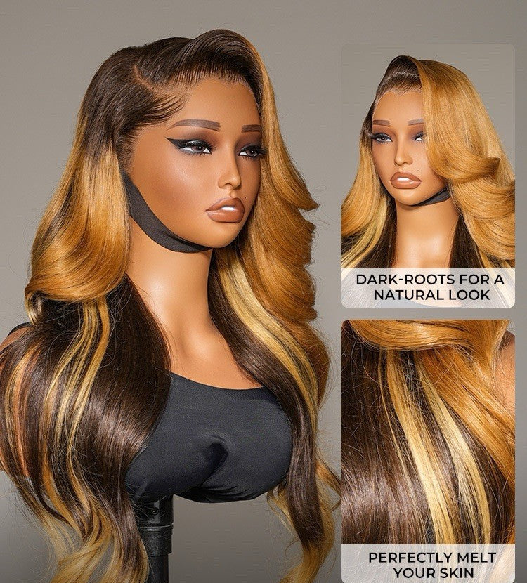 THE MONROE
Amber Cocoa Body Wave Glueless Wig