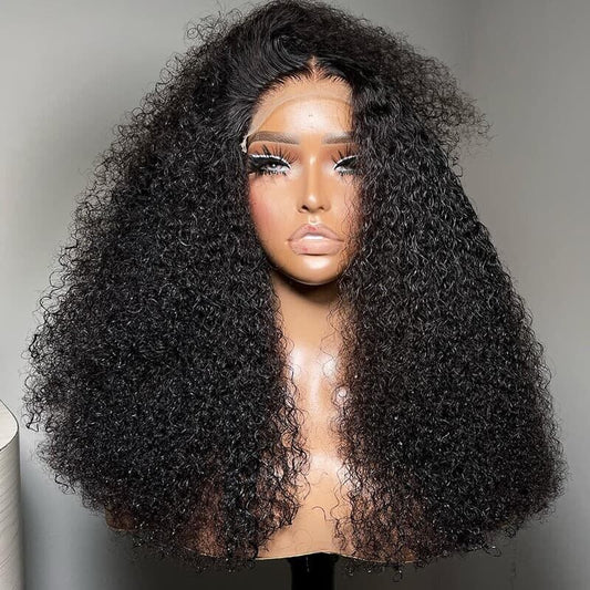 Human Hair Wigs Women Glueless Curly Wear and Go Lace Front Short Wig