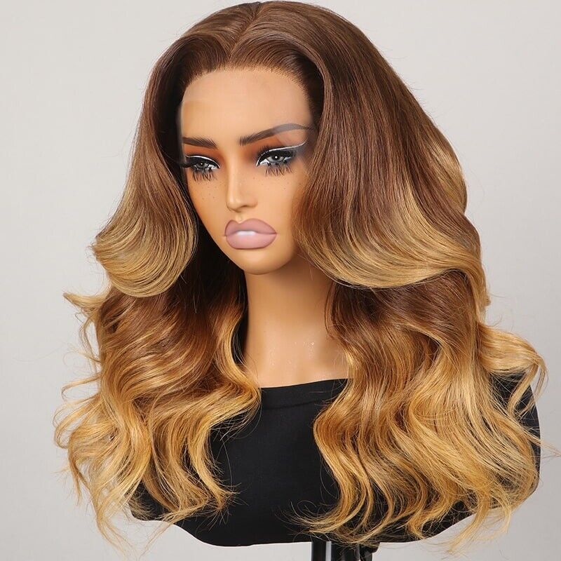 Chic Luxe Hair Honey Blonde Body Wave Wig | 13x4 Lace Front | 100% Human Hair