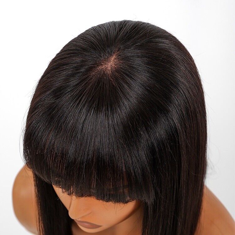 Chic Luxe Hair Short Bob With Bangs Wig | 5x5 Closure | Glueless | 100% Human Hair