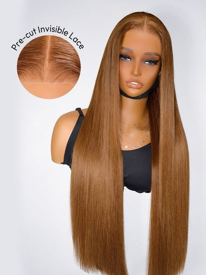 Chic Luxe Hair Widows Peak M Hairline Silky Straight Pre-Cut Lace Glueless Wig | 100% Human Hair | 250% Density