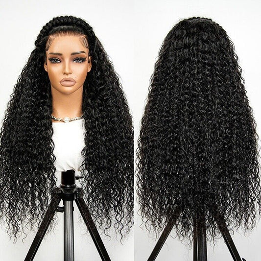 Glueless Pre Styled Pre Cut Lace Ready To Wear Wig Deep Wave Human Hair