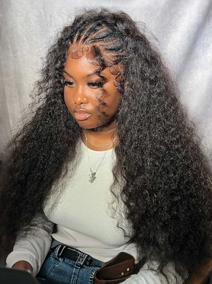 Chic Luxe Hair Box Braids With Flat Twists 13×6 Water Wave Wig | 100% Human Hair | 250% Density