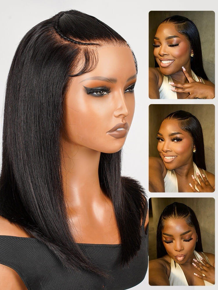 Chic Luxe Hair Glueless Pre-Styled Braided Ready To Wear Lace Front Bob Wig | 100% Human Hair