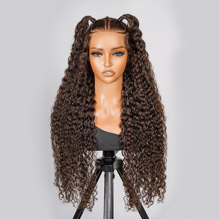 Chic Luxe Hair Glueless Pre-Cut Lace Pre-Styled Crimp Wavy Wear Go Long Wig | 100% Human Hair